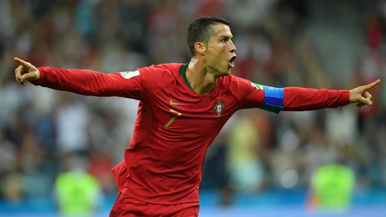 Ronaldo celebra un gol Ronaldo celebra un gol
