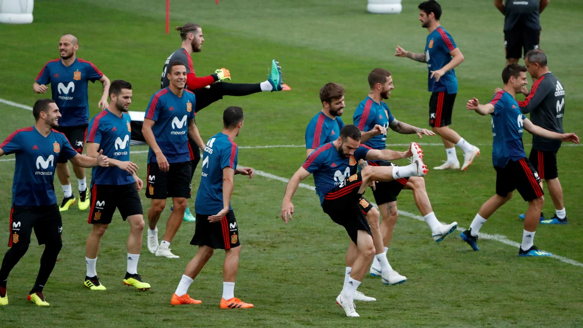 España, en un entrenamiento