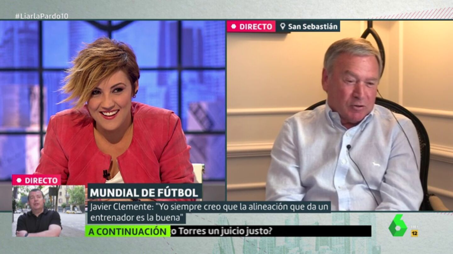 Cristina Pardo y Javier Clemente