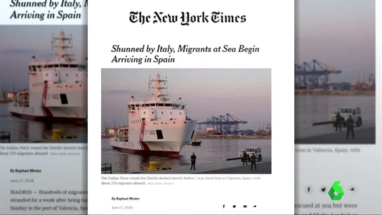 Gran cobertura de la prensa internacional a la llegada de los 630 inmigrantes a España Gran cobertura de la prensa internacional a la llegada de los 630 inmigrantes a España