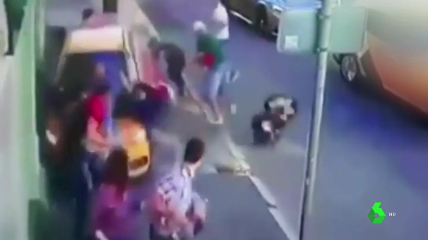 Un taxi atropella a ocho personas en Moscú Un taxi atropella a ocho personas en Moscú