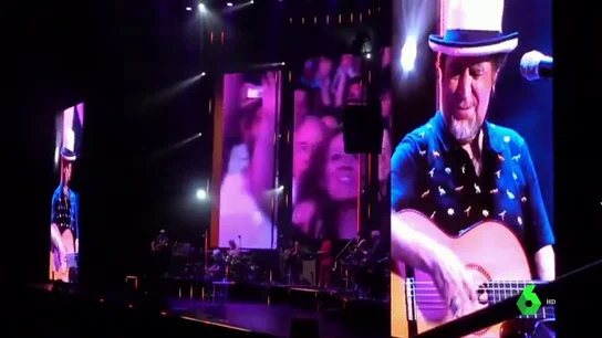Joaquín Sabina se queda sin voz en pleno concierto Joaquín Sabina se queda sin voz en pleno concierto