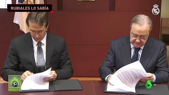 Rubiales sabía que Lopetegui iba a fichar por el Real Madrid una semana antes Rubiales sabía que Lopetegui iba a fichar por el Real Madrid una semana antes