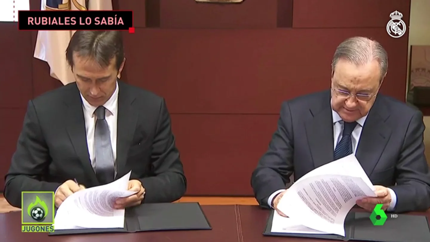 Rubiales sabía que Lopetegui iba a fichar por el Real Madrid una semana antes Rubiales sabía que Lopetegui iba a fichar por el Real Madrid una semana antes