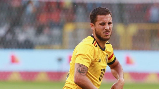 Hazard, en un amistoso con Bélgica Hazard, en un amistoso con Bélgica