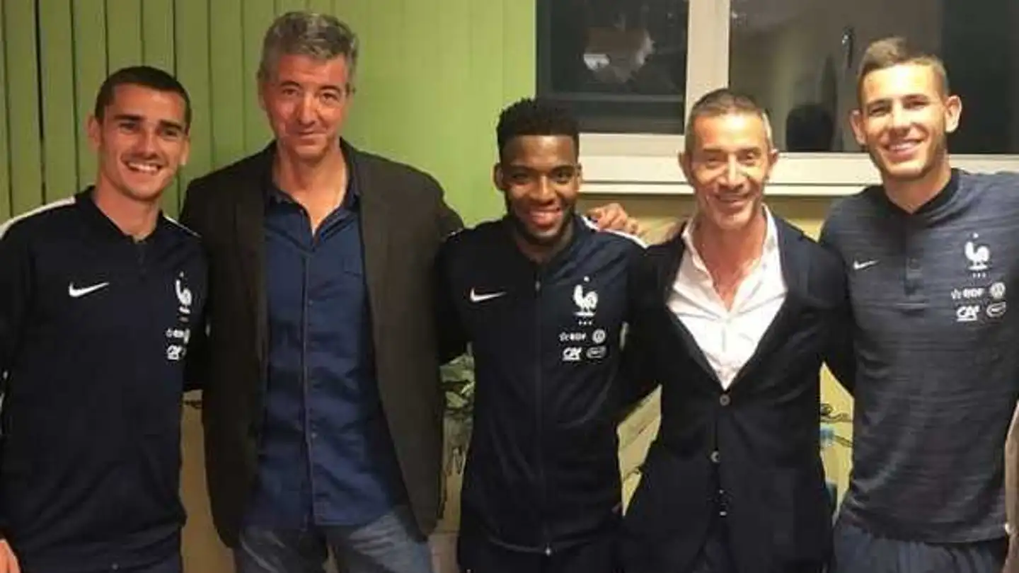 Miguel Ángel Gil Marín, con Griezmann, Lemar y Lucas Hernández Miguel Ángel Gil Marín, con Griezmann, Lemar y Lucas Hernández