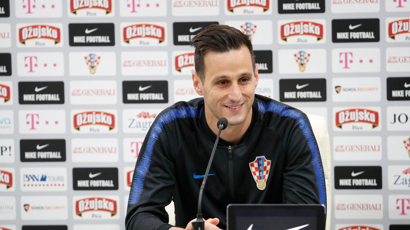 Nikola Kalinic, en rueda de prensa