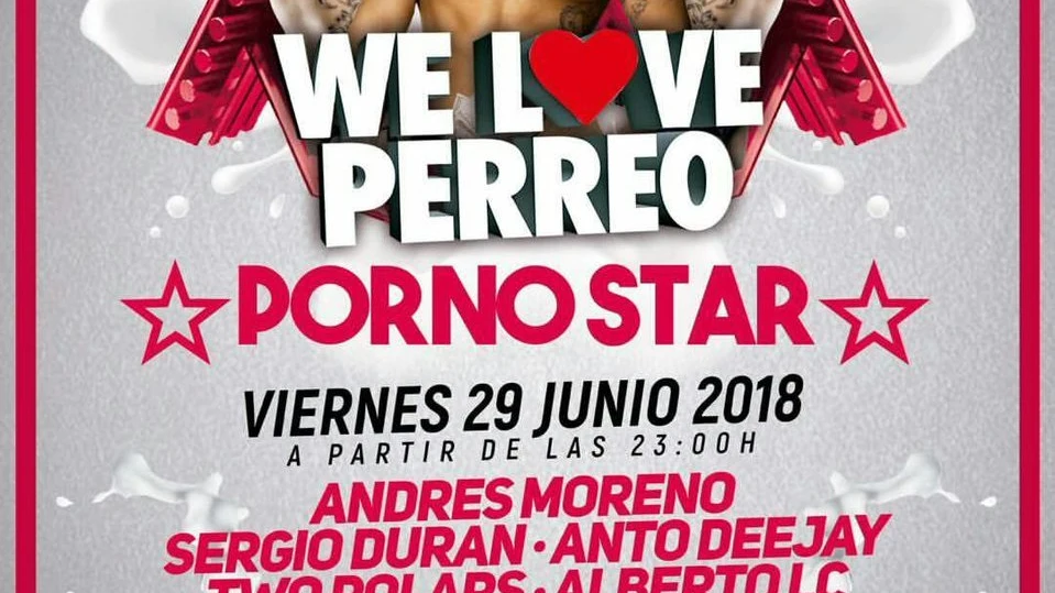 Cartel de la fiesta 'We Love Perreo: Pornostar' Cartel de la fiesta 'We Love Perreo: Pornostar'