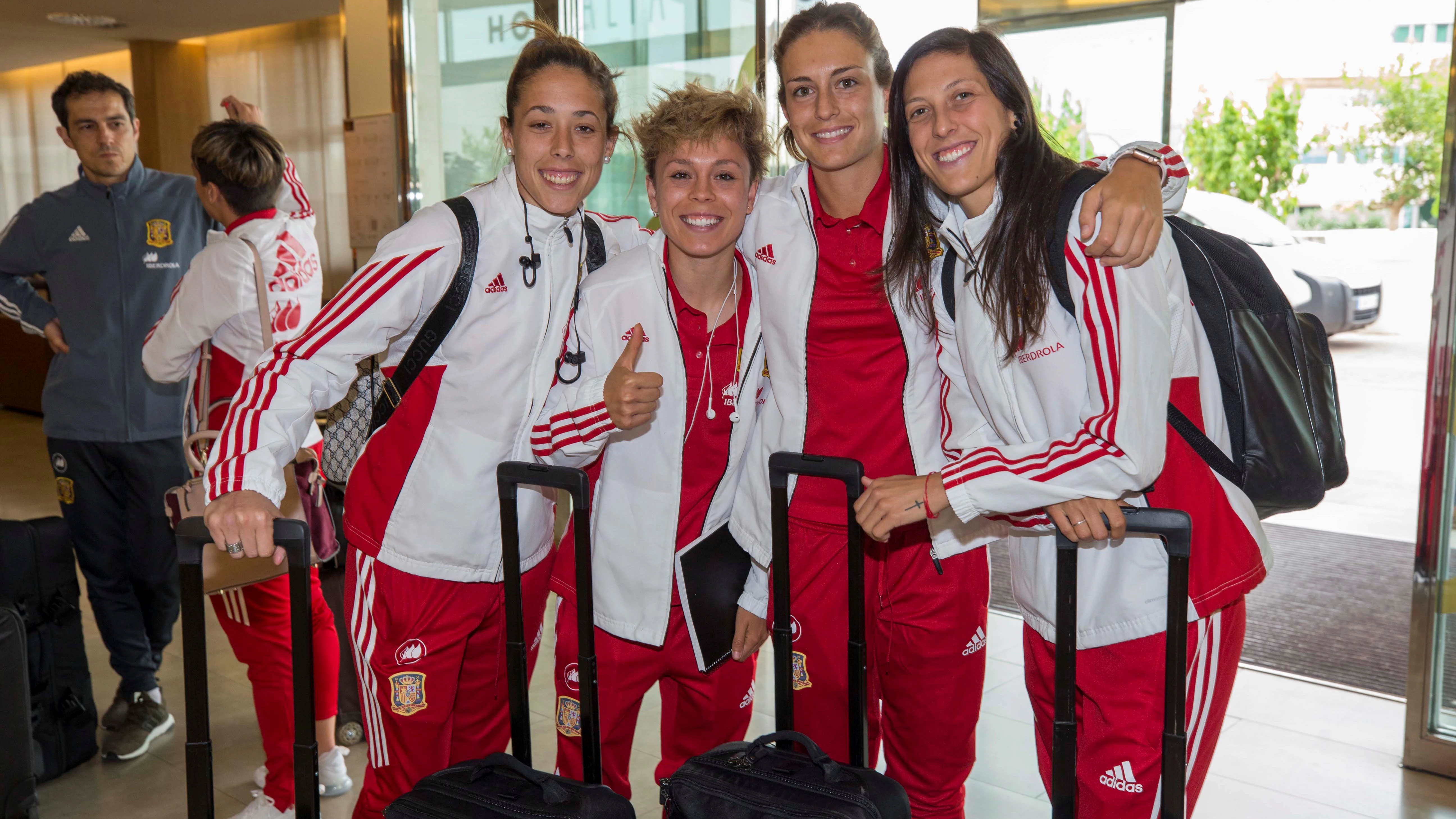 Las jugadoras de la selección femenina, rumbo a Kazán