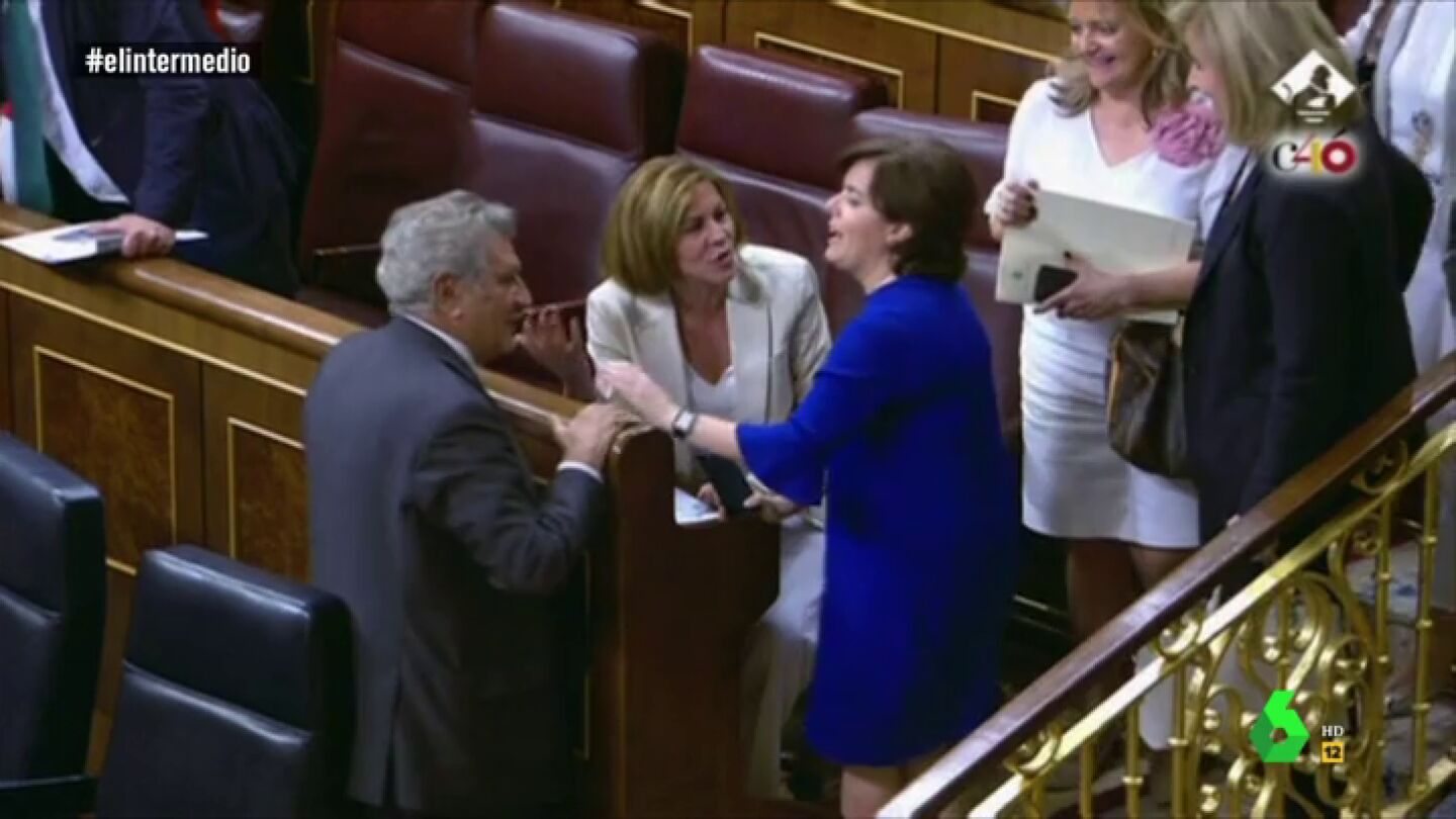 Mar&iacute;a Dolores de Cospedal y Soraya S&aacute;enz de Santamar&iacute;a