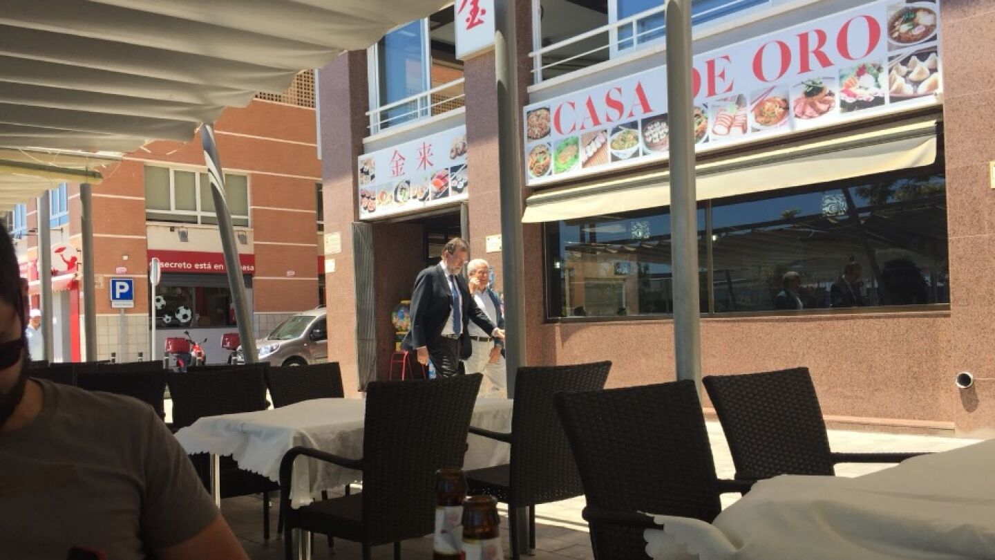 Imagen de Rajoy en Santa Pola