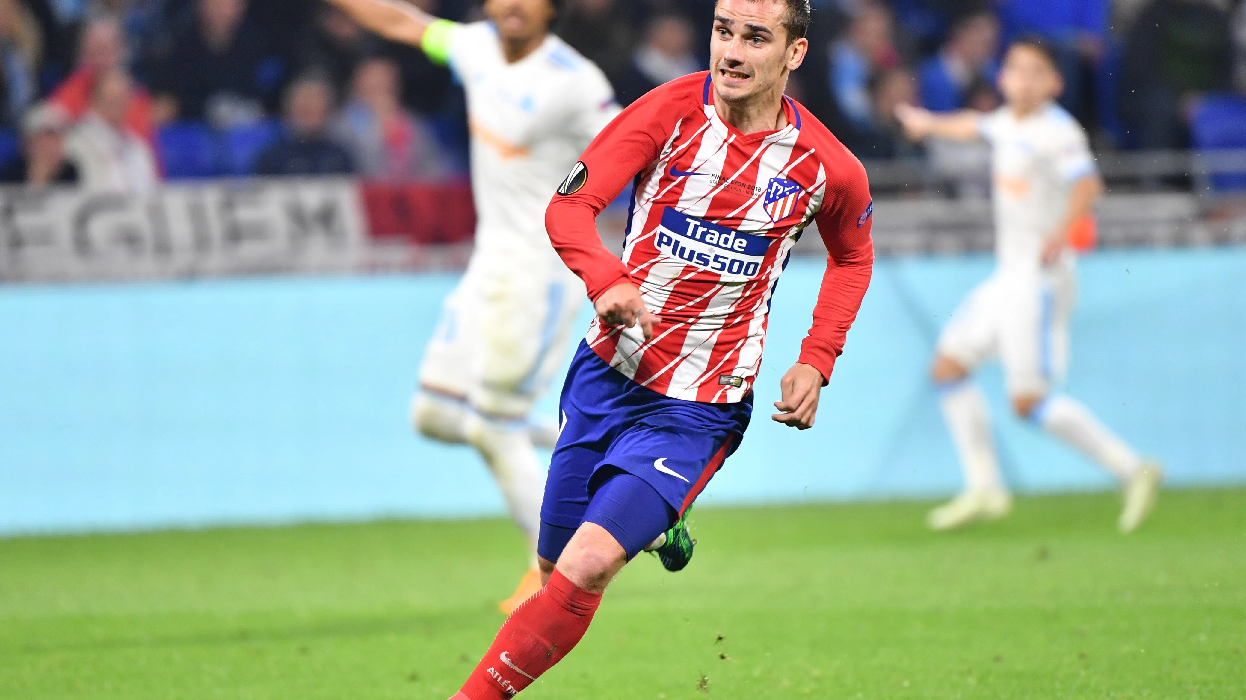 Griezmann, durante la final de la Europa League