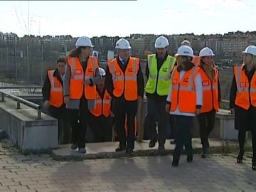 Enrique Cerezo en las obras del Wanda Metropolitano Enrique Cerezo en las obras del Wanda Metropolitano