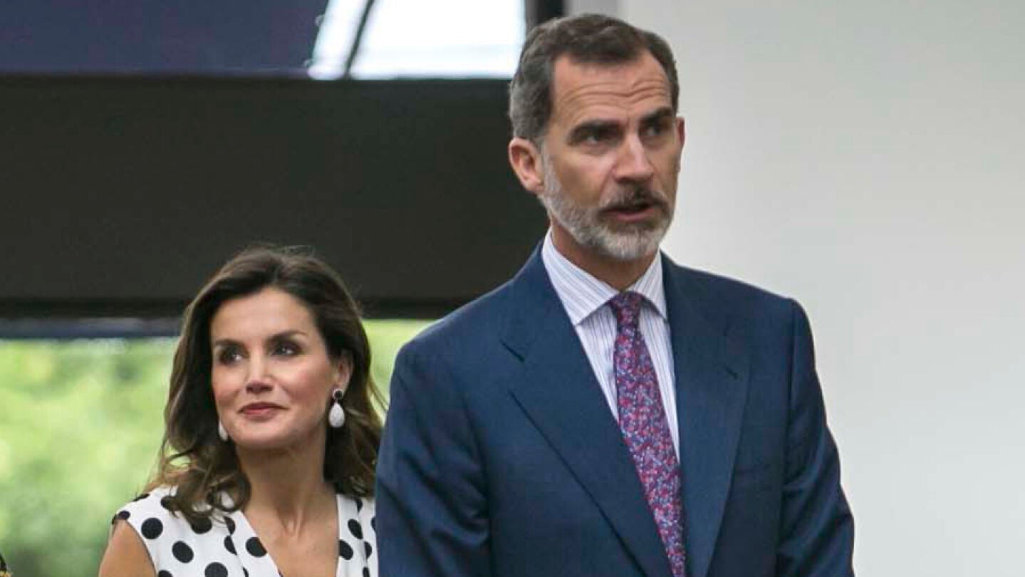 Los Reyes de Espa&ntilde;a durante su visita a San Antonio 
