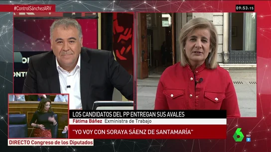 La exministra Báñez muestra su apoyo a Sáenz de Santamaría para liderar el PP: "Con ella sumaremos dentro y fuera del partido" La exministra Báñez muestra su apoyo a Sáenz de Santamaría para liderar el PP: "Con ella sumaremos dentro y fuera del partido"
