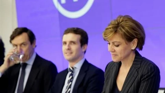 Cospedal y Pablo Casado en una imagen de archivo Cospedal y Pablo Casado en una imagen de archivo