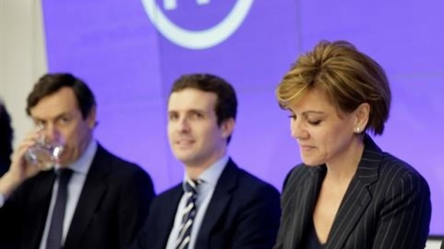 Cospedal y Pablo Casado en una imagen de archivo