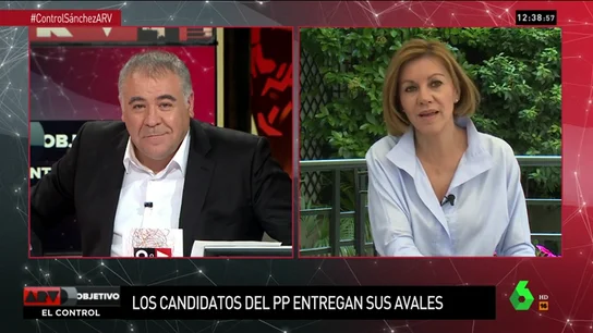 Dolores de Cospedal: "Integraría a Soraya Sáenz de Santamaría. En la candidatura cabemos todos" Dolores de Cospedal: "Integraría a Soraya Sáenz de Santamaría. En la candidatura cabemos todos"