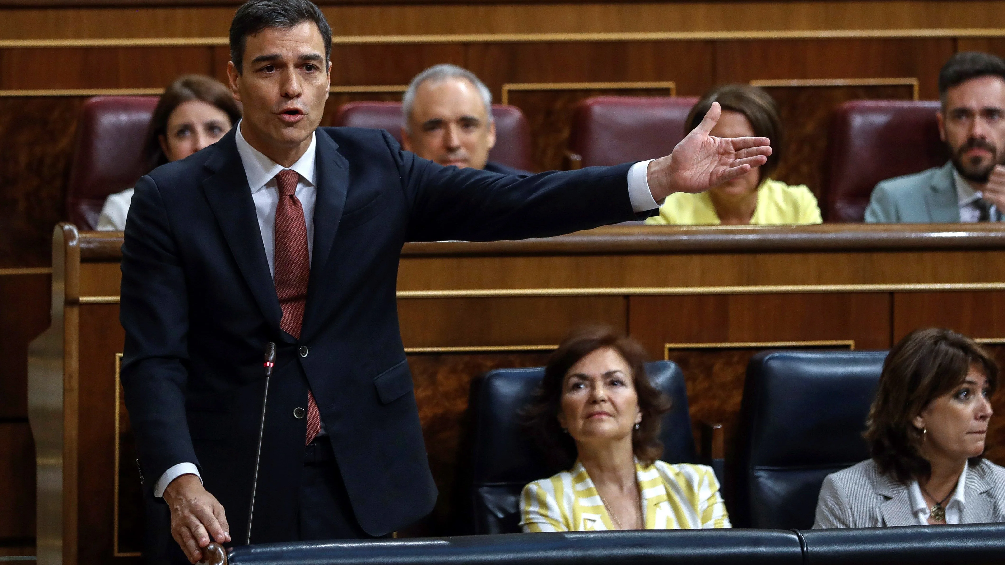 El presidente del Gobierno, Pedro Sánchez