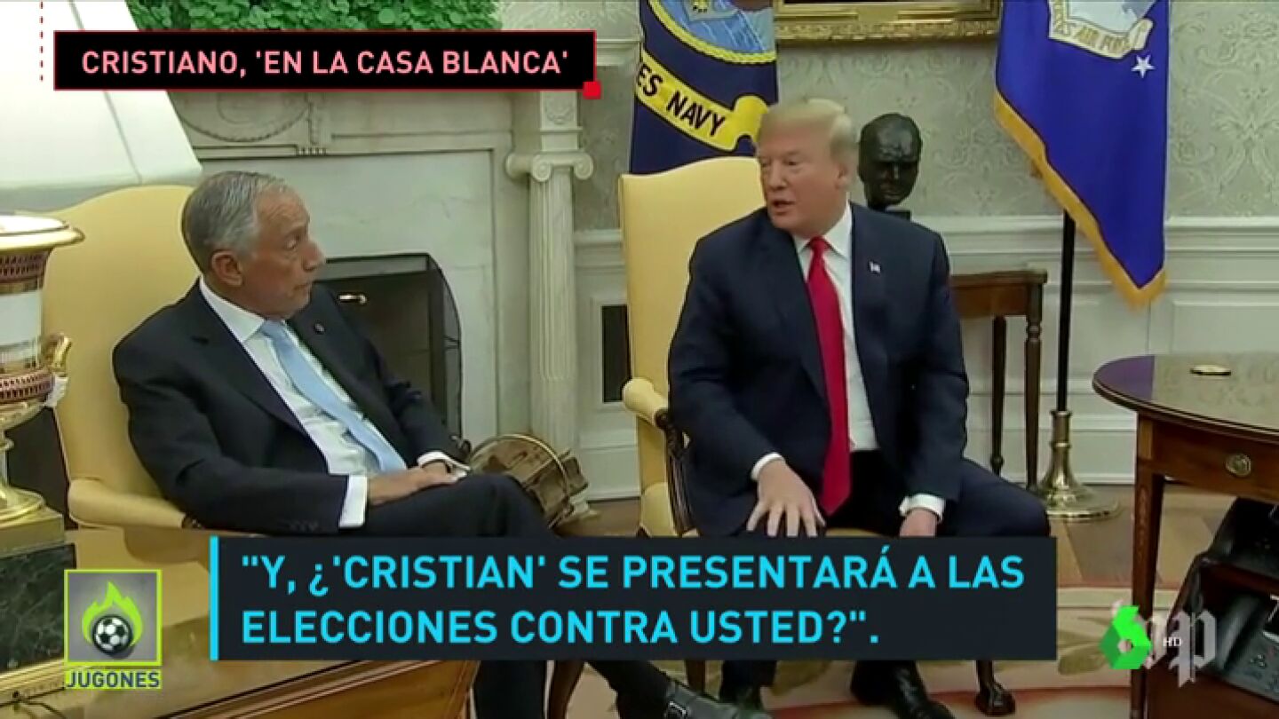 Trump bromea sobre una hipot&eacute;tica candidatura de Cristiano a la presidencia de Portugal