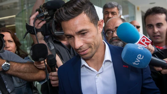 Rubén Castro, a su llegada a los juzgados Rubén Castro, a su llegada a los juzgados