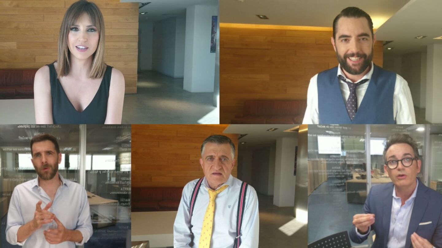 Sandra Sabat&eacute;s, Dani Mateo, Gonzo, El Gran Wyoming y Santi Villas