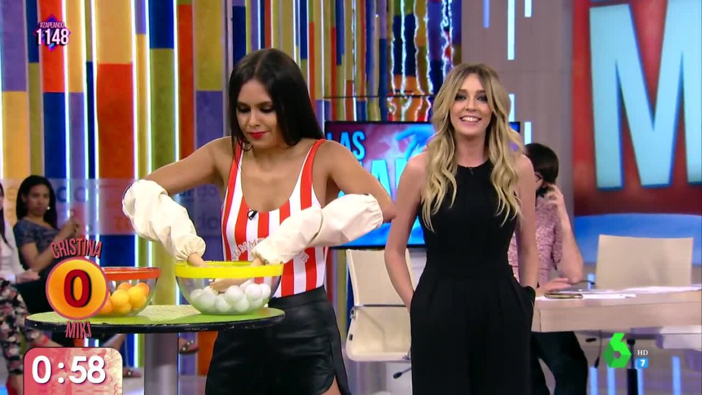 Los nervios le juegan una mala pasada a Cristina Pedroche en el Juego de la Semana