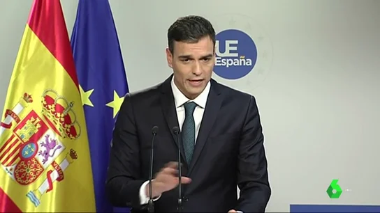 Sánchez, sobre el enfrentamiento entre Torra y Morenés: "¿Qué bien le hace a los catalanes el trasladar esa bronca a Estados Unidos?" Sánchez, sobre el enfrentamiento entre Torra y Morenés: "¿Qué bien le hace a los catalanes el trasladar esa bronca a Estados Unidos?"