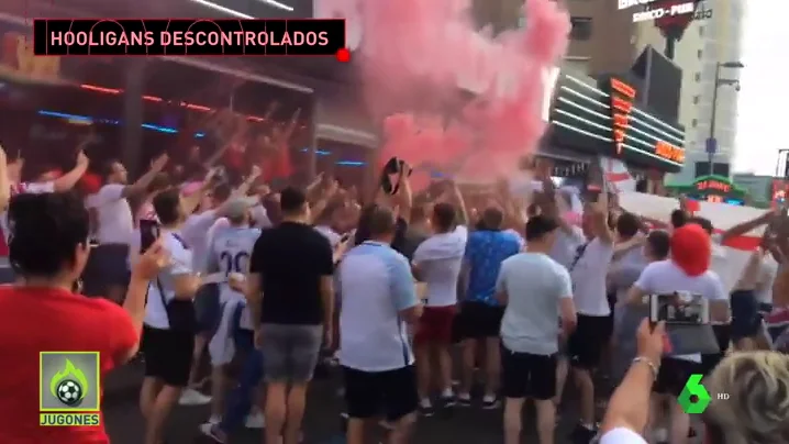 Los hooligans la vuelven a liar en Benidorm