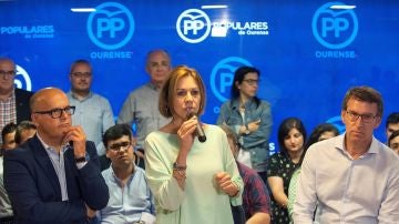 La candidata a la Presidencia del PP, María Dolores de Cospedal
