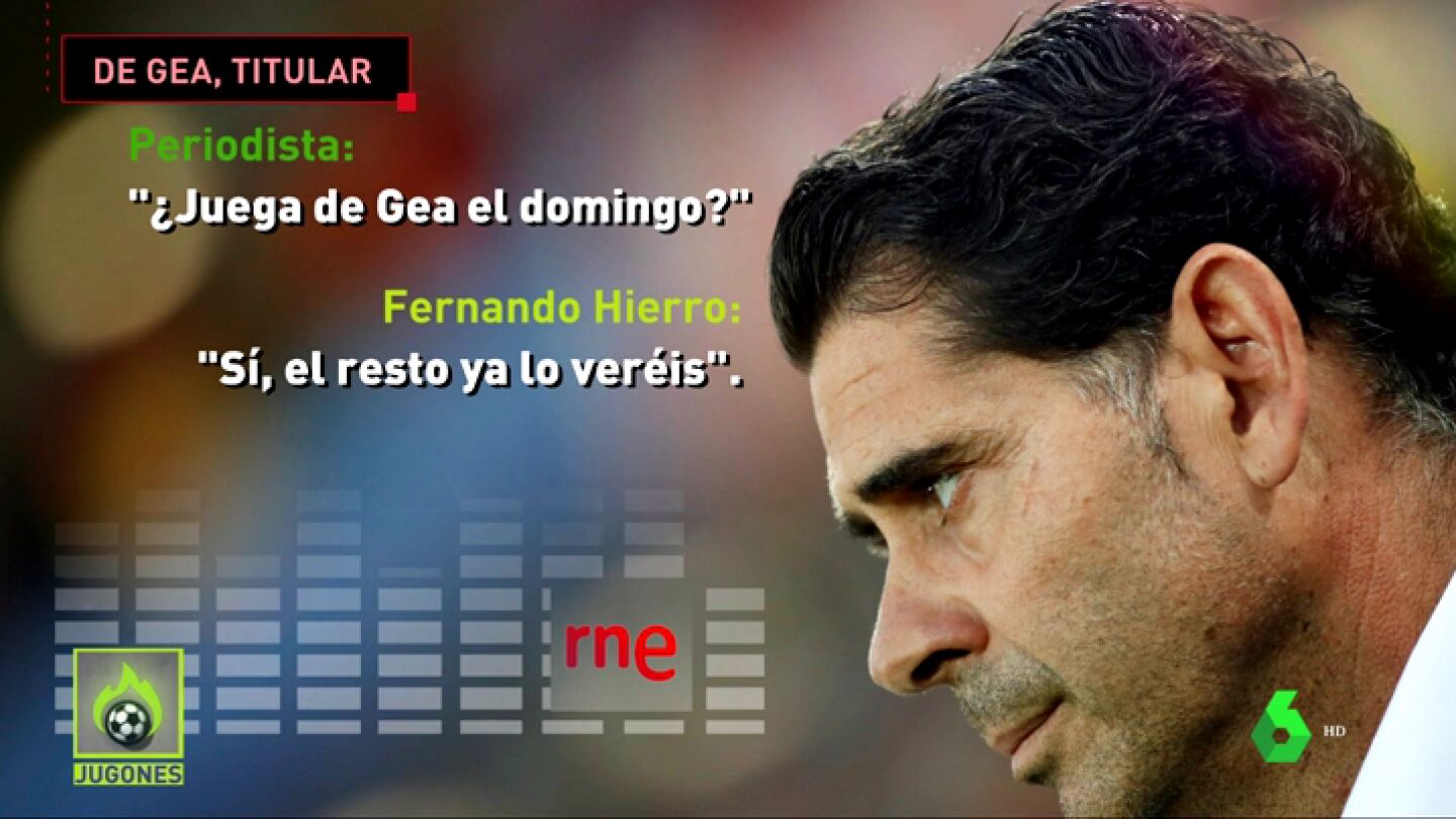 Fernando Hierro confirma que De Gea jugar&aacute; ante Rusia