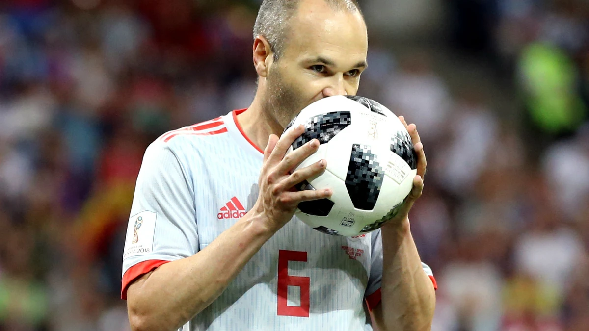 Iniesta, con España