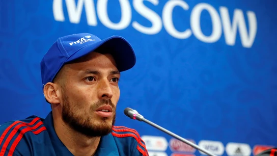 David Silva, en rueda de prensa David Silva, en rueda de prensa