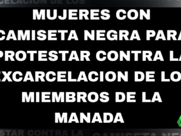 San Fermín se viste de negro para protestar por la libertad de 'La Manada' San Fermín se viste de negro para protestar por la libertad de 'La Manada'