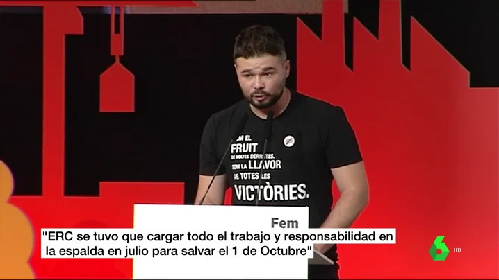 El diputado de ERC Gabriel Rufián