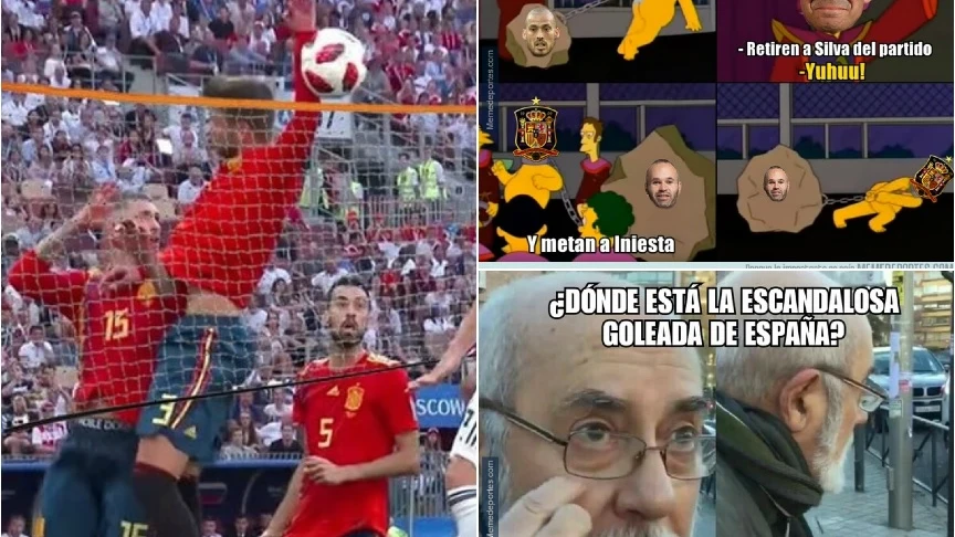 Los memes del España vs Rusia