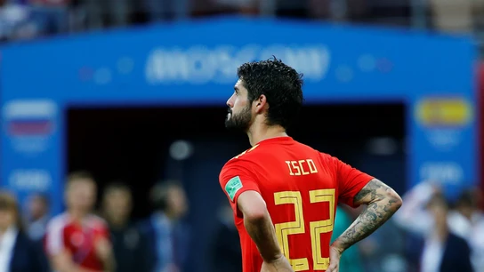 Isco, con cara de circunstancias Isco, con cara de circunstancias