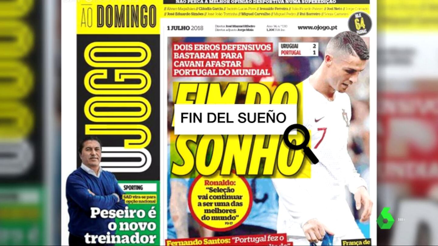 Portugal lamenta el adi&oacute;s de su selecci&oacute;n al Mundial tras perder contra Uruguay