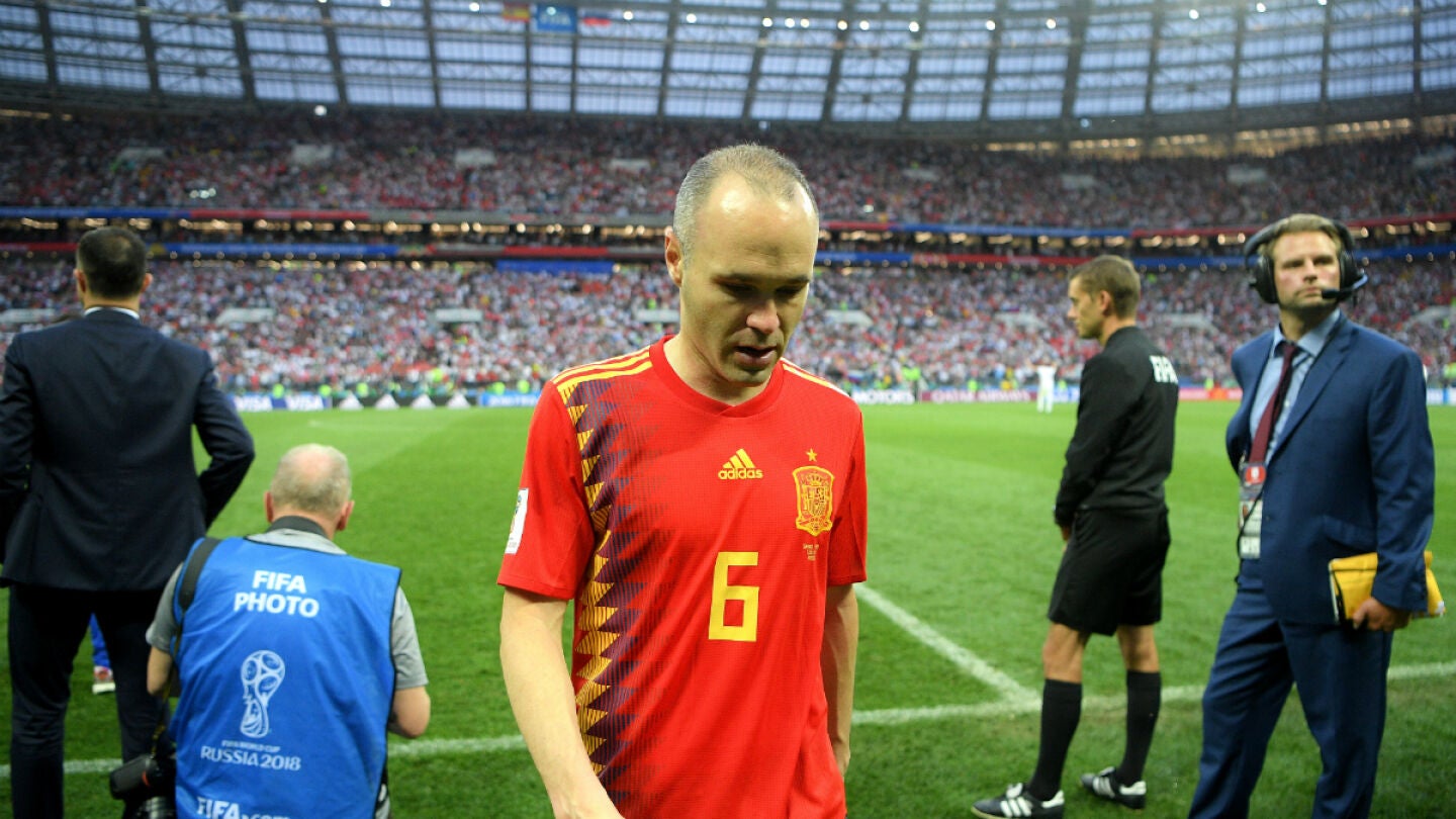 Iniesta, cabizbajo