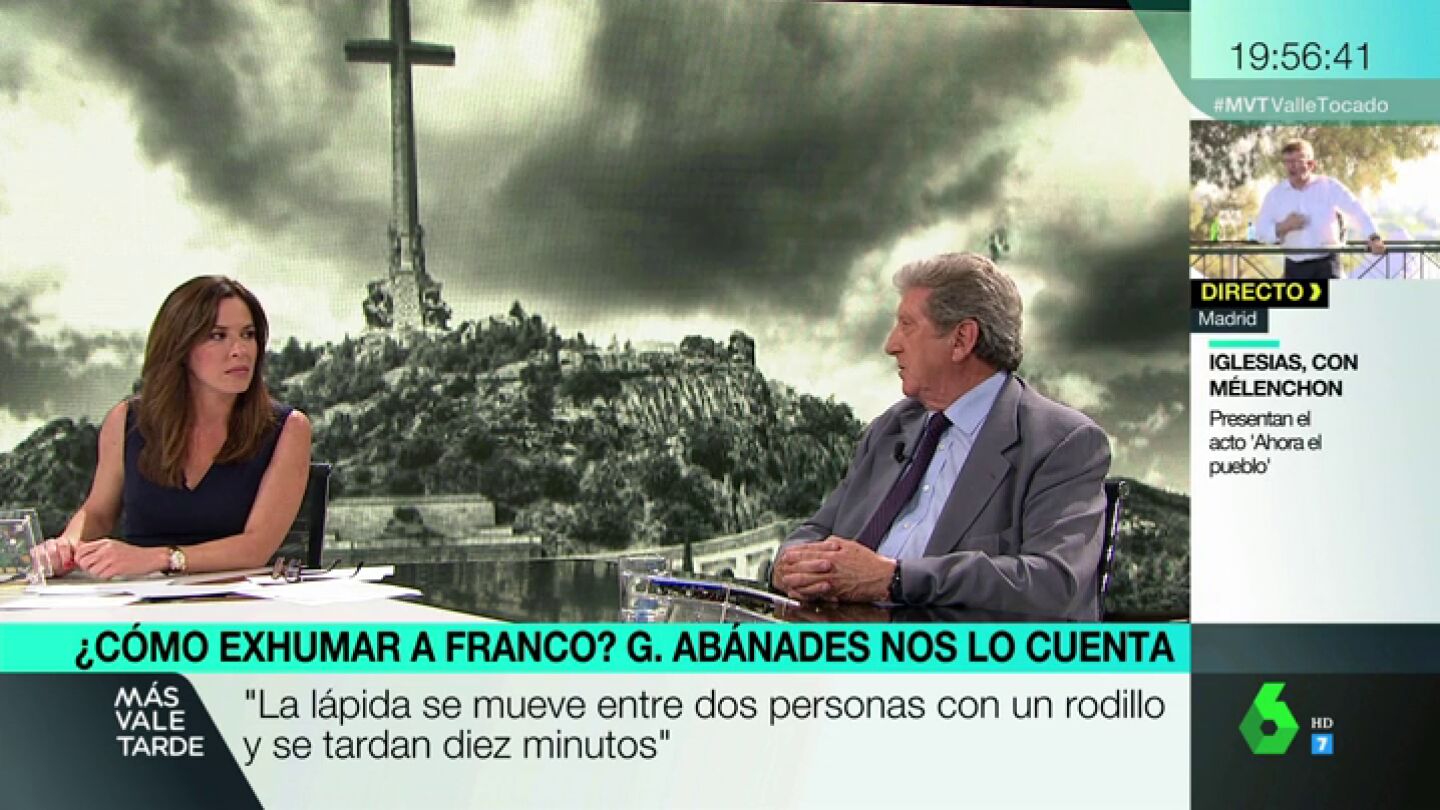 Gabino Ab&aacute;nades, la persona que lider&oacute; el equipo de entierro de Franco