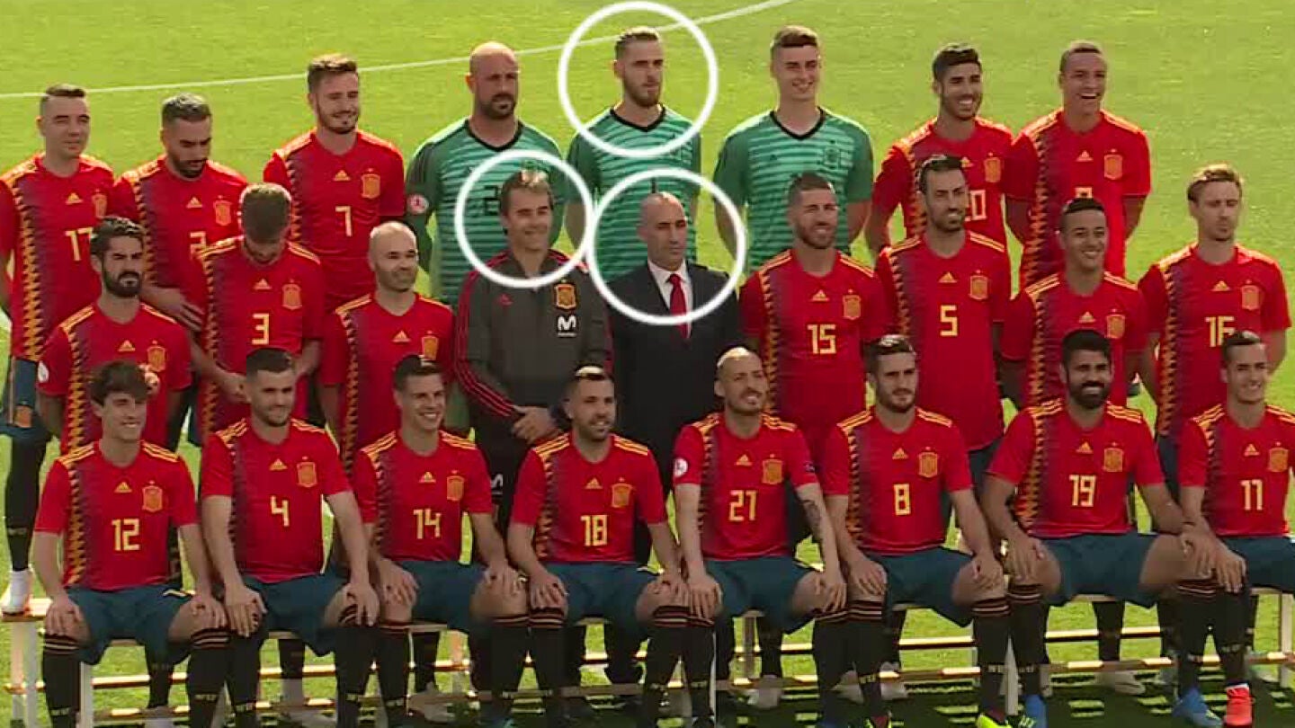 La foto de Espa&ntilde;a antes del cese de Lopetegui