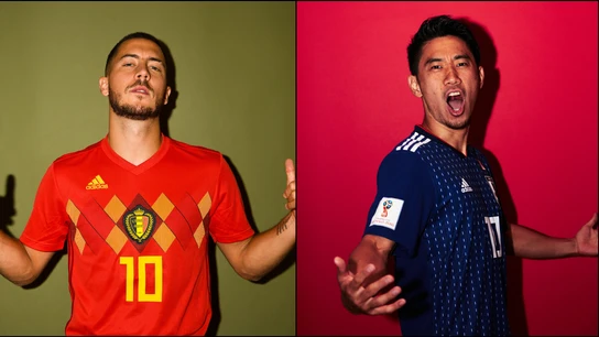 Hazard y Kagawa, de Bélgica y de Japón Hazard y Kagawa, de Bélgica y de Japón