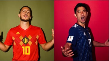 Hazard y Kagawa, de Bélgica y de Japón