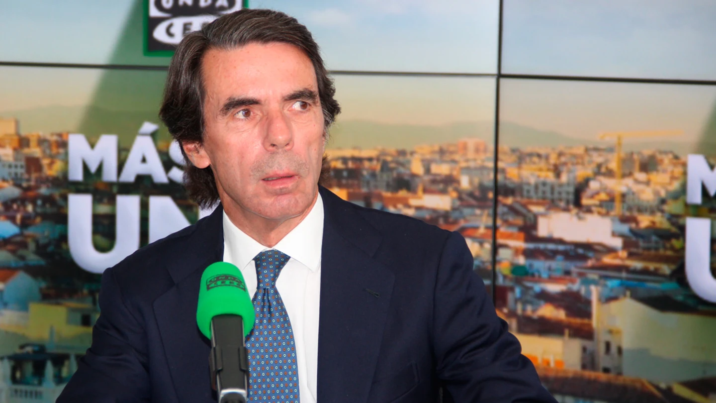 El ex presidente del Gobierno, José María Aznar, durante una entrevista en Onda Cero El ex presidente del Gobierno, José María Aznar, durante una entrevista en Onda Cero