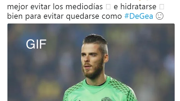 El tuit de la Policía de Zaragoza sobre De Gea