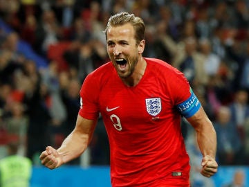Harry Kane celebra su gol con Inglaterra Harry Kane celebra su gol con Inglaterra