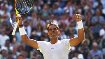 Rafa Nadal celebra su triunfo