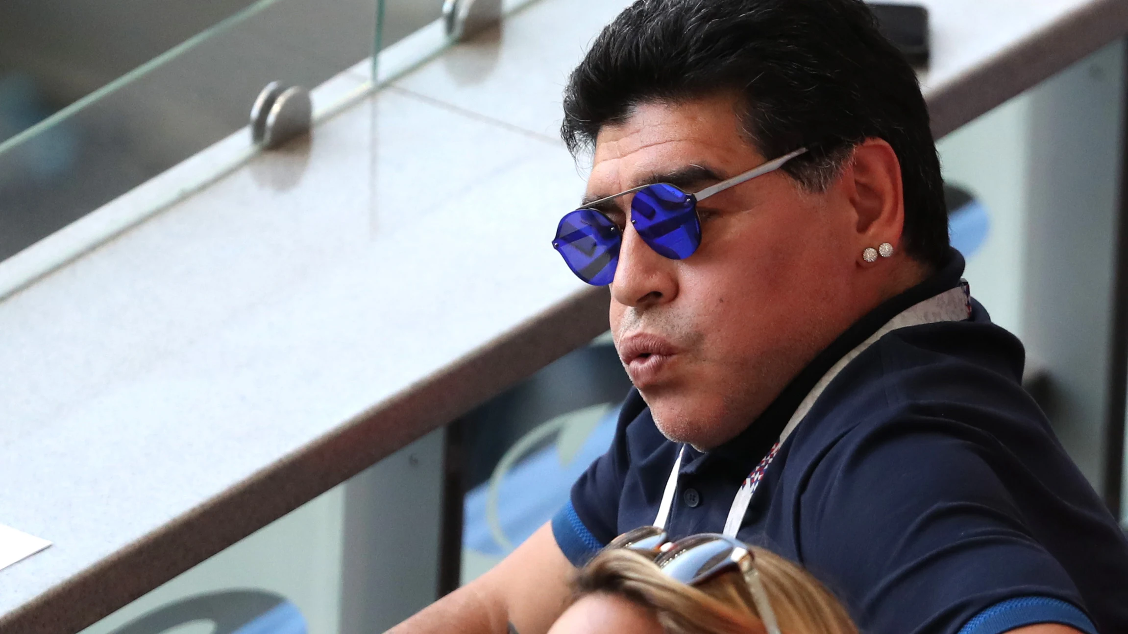 Maradona resopla en el Argentina - Francia