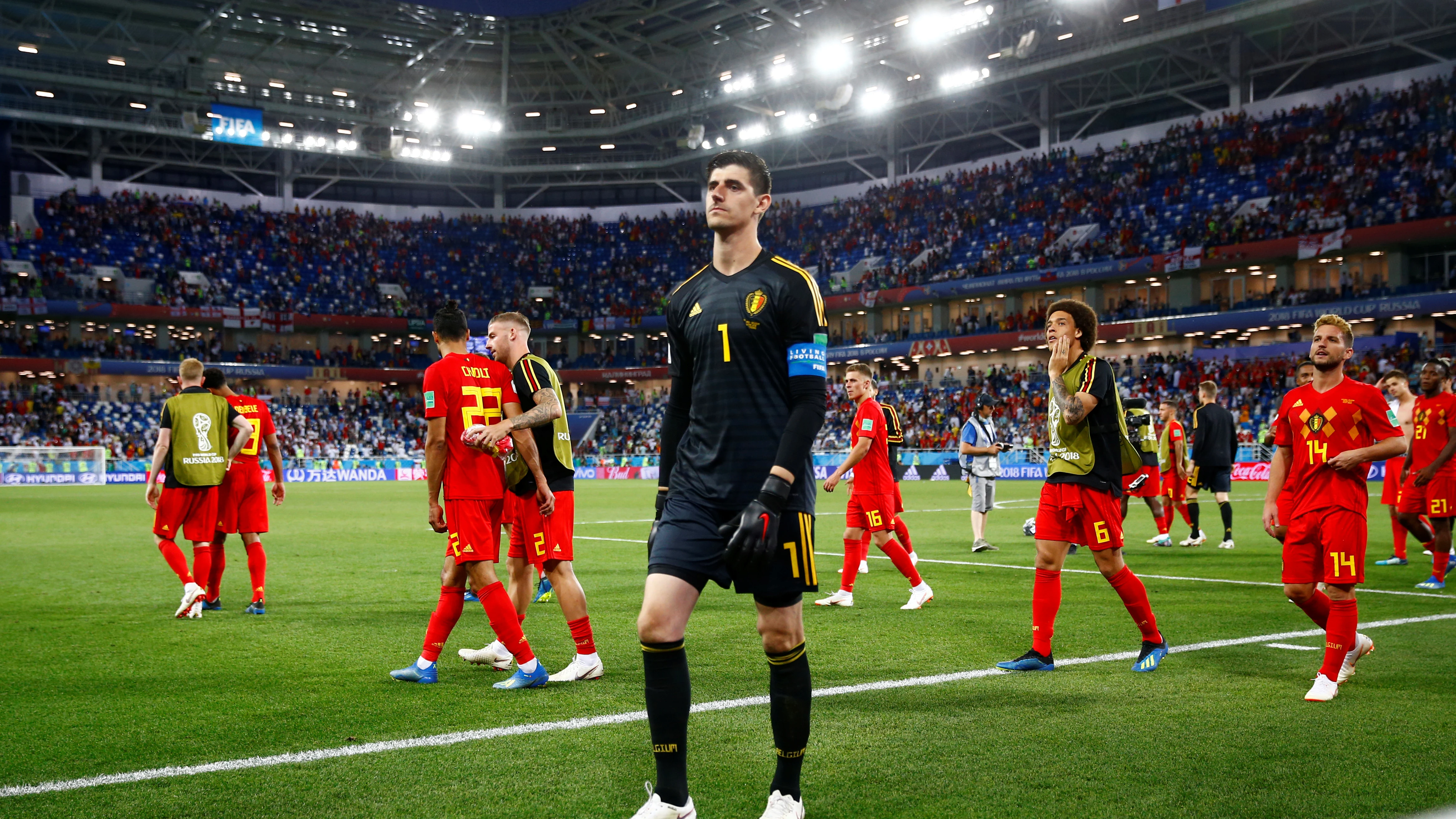 Courtois, tras el partido contra Inglaterra