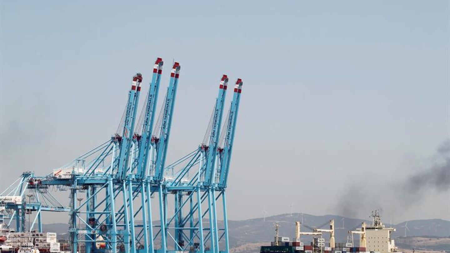 Terminales de contenedores del Puerto de Algeciras (C&aacute;diz)